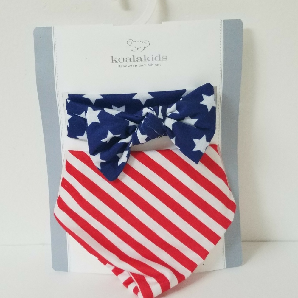 INFANT HAIR AND BIB SET